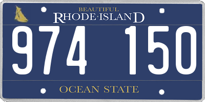RI license plate 974150