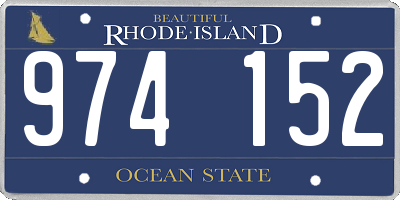 RI license plate 974152