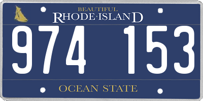 RI license plate 974153