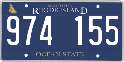 RI license plate 974155