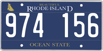 RI license plate 974156