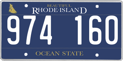 RI license plate 974160