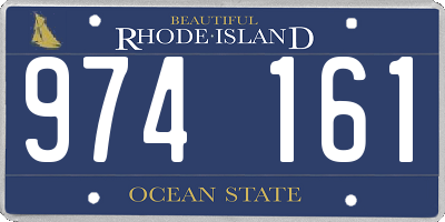 RI license plate 974161