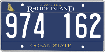 RI license plate 974162