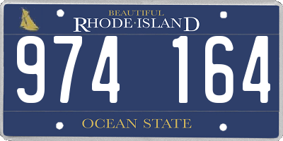 RI license plate 974164