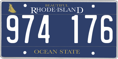 RI license plate 974176