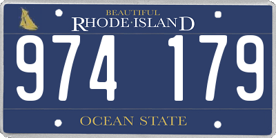 RI license plate 974179