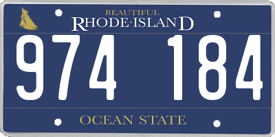 RI license plate 974184