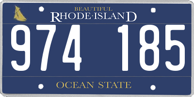 RI license plate 974185