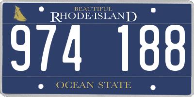 RI license plate 974188