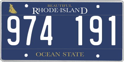 RI license plate 974191