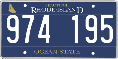 RI license plate 974195