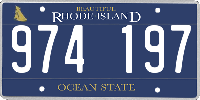 RI license plate 974197