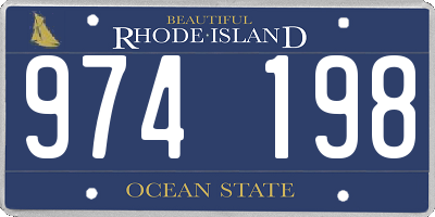 RI license plate 974198