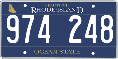 RI license plate 974248