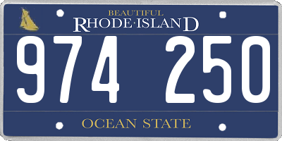 RI license plate 974250