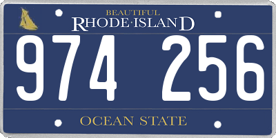 RI license plate 974256