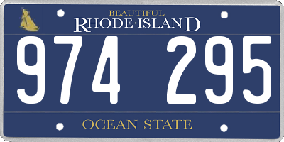 RI license plate 974295