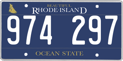 RI license plate 974297