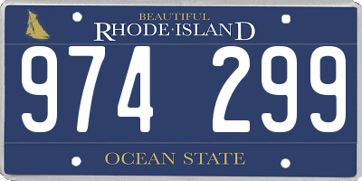 RI license plate 974299