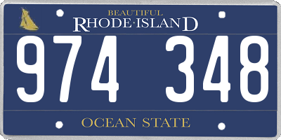 RI license plate 974348