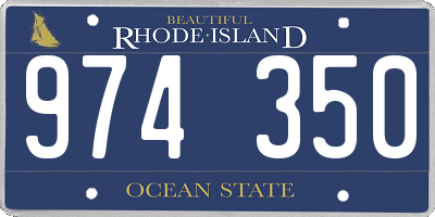 RI license plate 974350