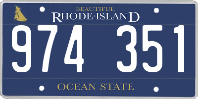 RI license plate 974351