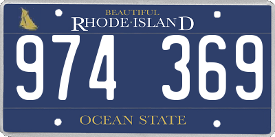 RI license plate 974369