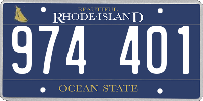 RI license plate 974401