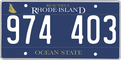 RI license plate 974403