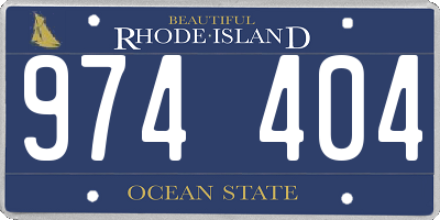 RI license plate 974404