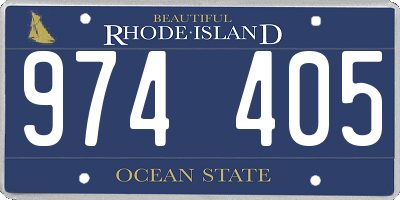 RI license plate 974405