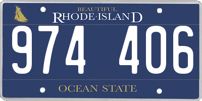 RI license plate 974406