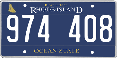 RI license plate 974408