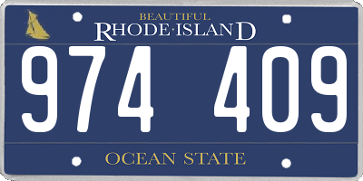 RI license plate 974409