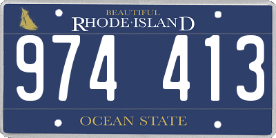 RI license plate 974413