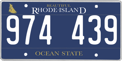 RI license plate 974439