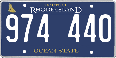 RI license plate 974440