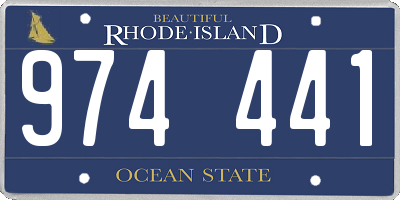 RI license plate 974441