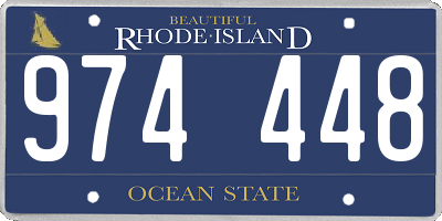 RI license plate 974448