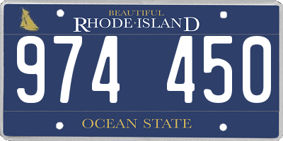 RI license plate 974450