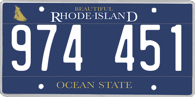 RI license plate 974451