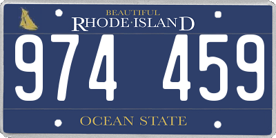 RI license plate 974459