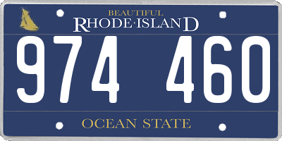 RI license plate 974460