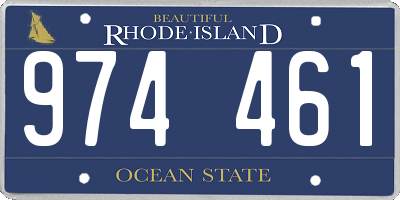 RI license plate 974461