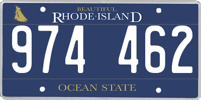 RI license plate 974462