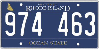 RI license plate 974463