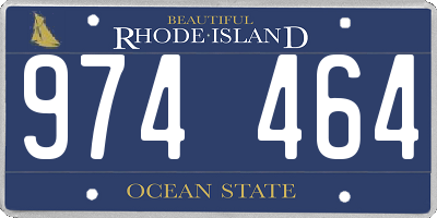 RI license plate 974464