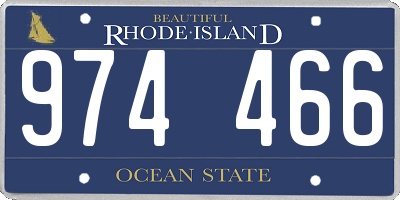 RI license plate 974466