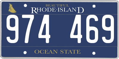 RI license plate 974469